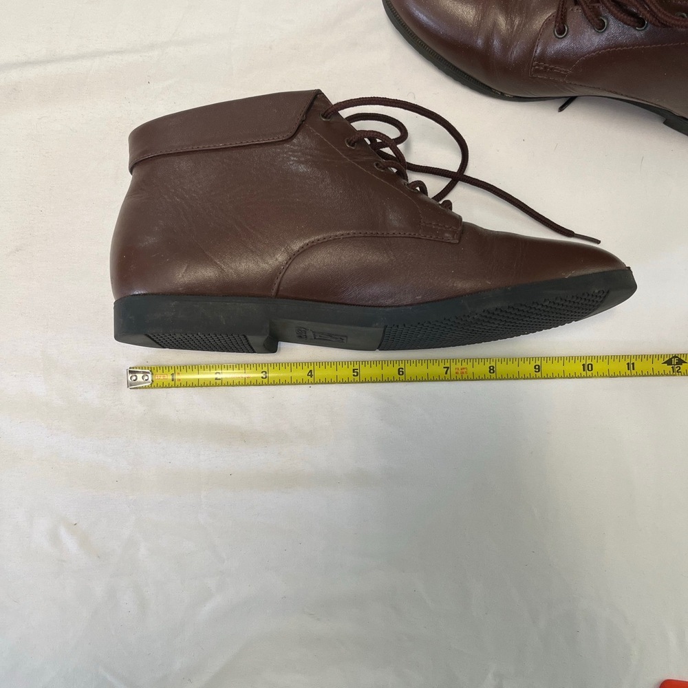 Dane.x D-CASCADE Brown Leather Lace‎ Up Flat Sole Boots Maine Woods Size 8 N - Picture 8 of 8